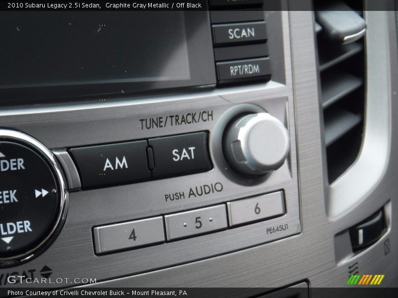 Graphite Gray Metallic / Off Black 2010 Subaru Legacy 2.5i Sedan