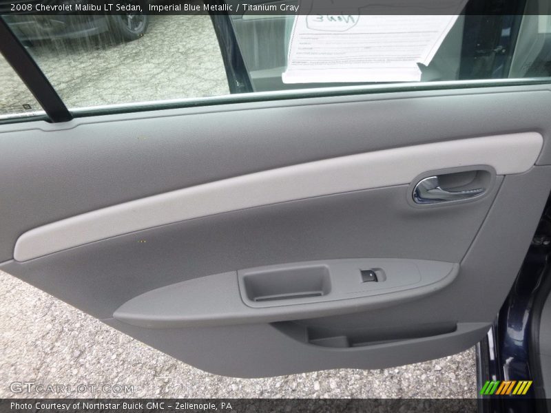 Imperial Blue Metallic / Titanium Gray 2008 Chevrolet Malibu LT Sedan