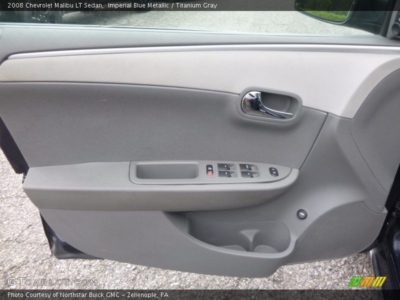 Imperial Blue Metallic / Titanium Gray 2008 Chevrolet Malibu LT Sedan