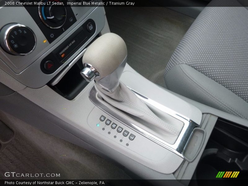 Imperial Blue Metallic / Titanium Gray 2008 Chevrolet Malibu LT Sedan
