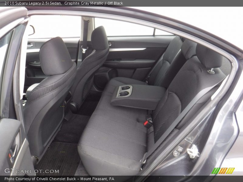 Graphite Gray Metallic / Off Black 2010 Subaru Legacy 2.5i Sedan