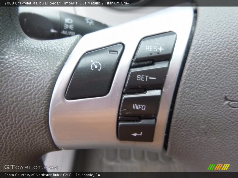 Imperial Blue Metallic / Titanium Gray 2008 Chevrolet Malibu LT Sedan