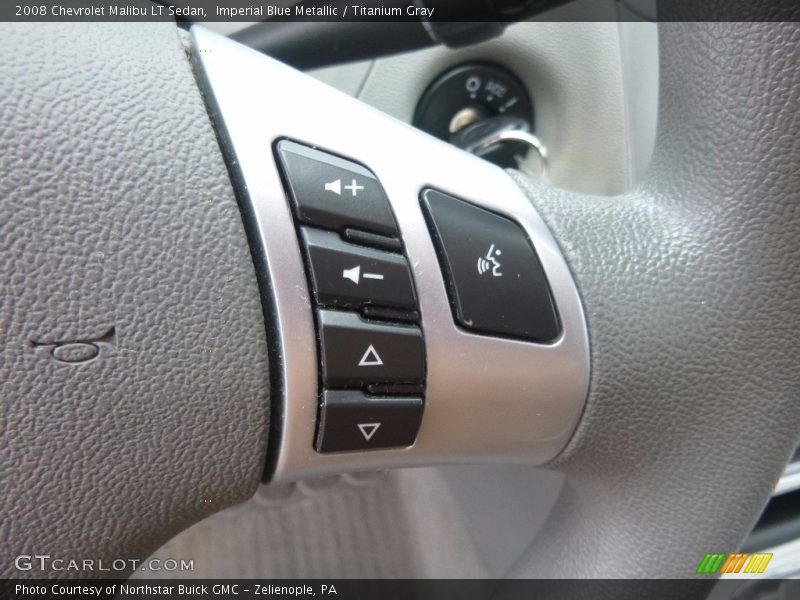Imperial Blue Metallic / Titanium Gray 2008 Chevrolet Malibu LT Sedan