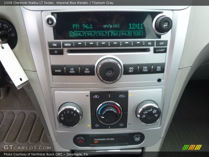 Imperial Blue Metallic / Titanium Gray 2008 Chevrolet Malibu LT Sedan