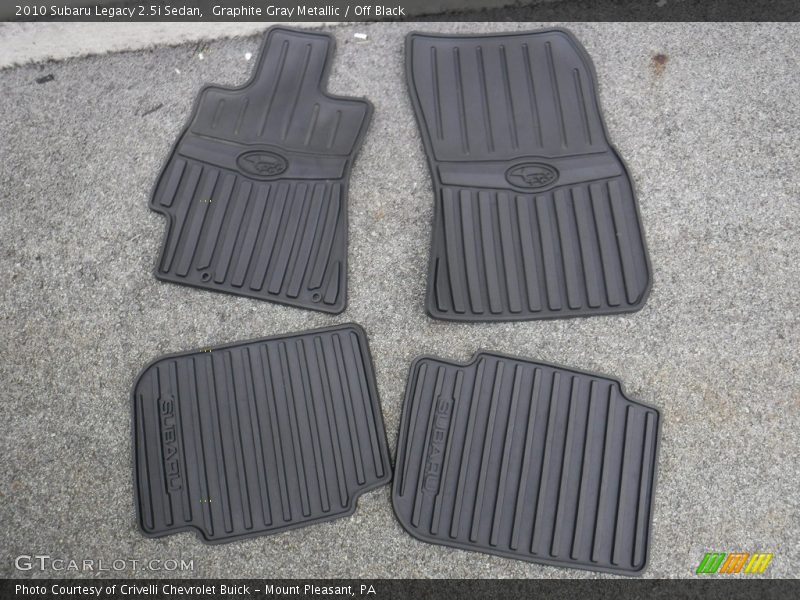 Graphite Gray Metallic / Off Black 2010 Subaru Legacy 2.5i Sedan