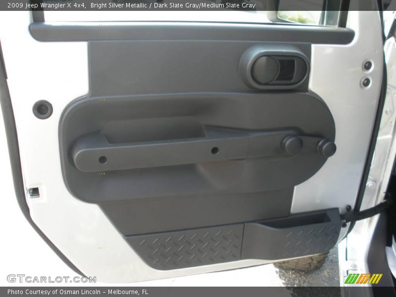 Bright Silver Metallic / Dark Slate Gray/Medium Slate Gray 2009 Jeep Wrangler X 4x4