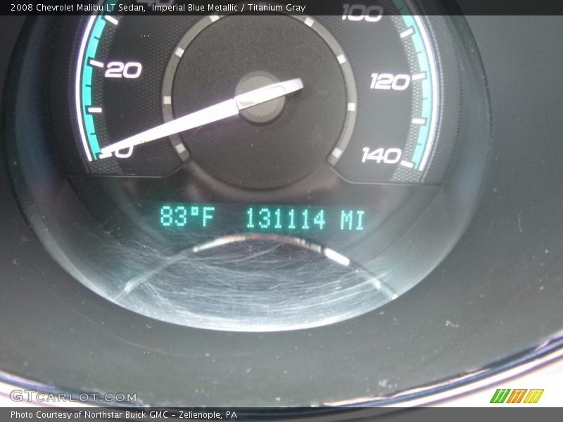 Imperial Blue Metallic / Titanium Gray 2008 Chevrolet Malibu LT Sedan