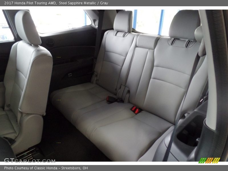 Steel Sapphire Metallic / Gray 2017 Honda Pilot Touring AWD