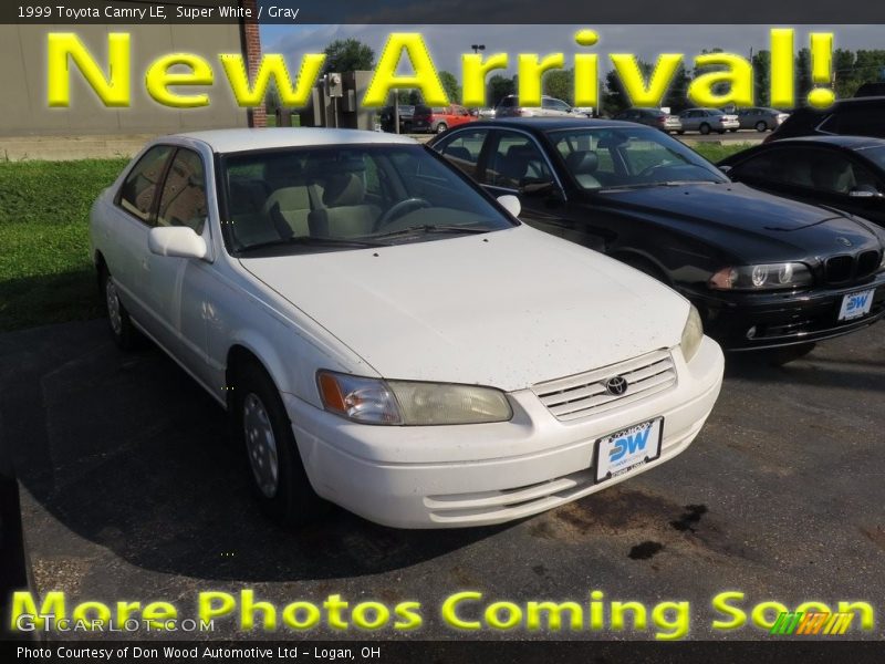 Super White / Gray 1999 Toyota Camry LE