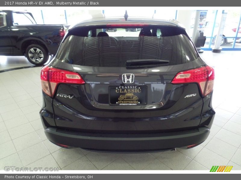 Mulberry Metallic / Black 2017 Honda HR-V EX AWD