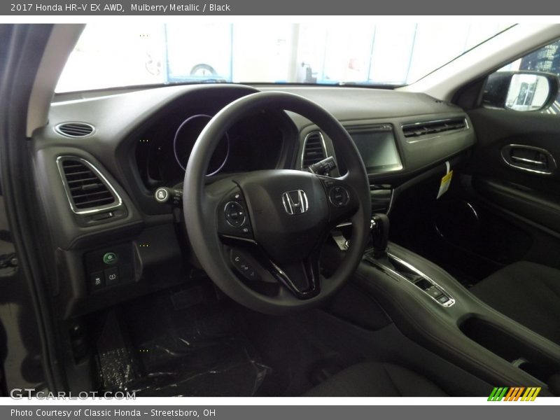 Mulberry Metallic / Black 2017 Honda HR-V EX AWD