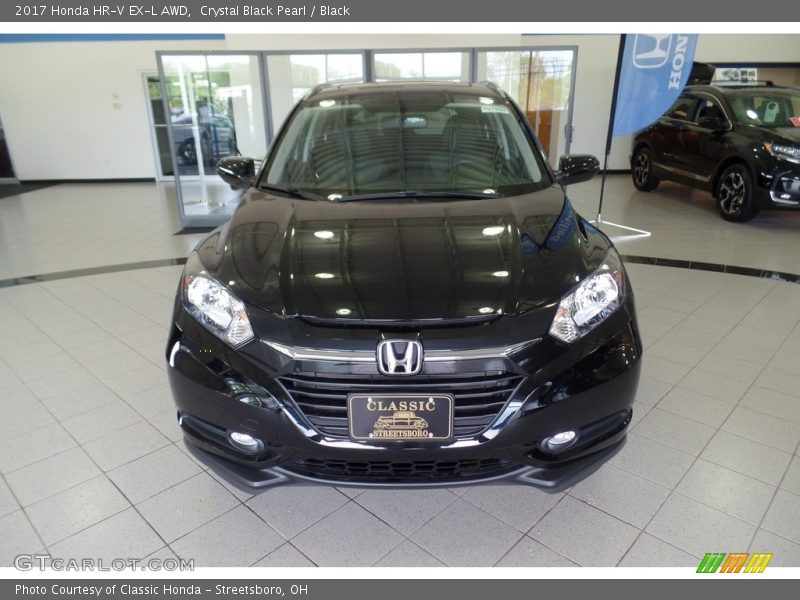 Crystal Black Pearl / Black 2017 Honda HR-V EX-L AWD