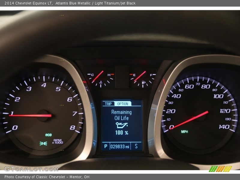Atlantis Blue Metallic / Light Titanium/Jet Black 2014 Chevrolet Equinox LT