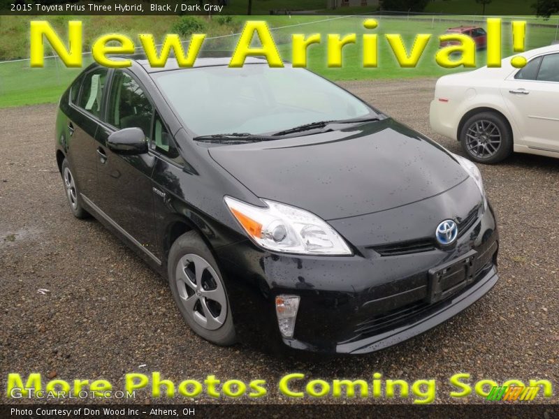 Black / Dark Gray 2015 Toyota Prius Three Hybrid