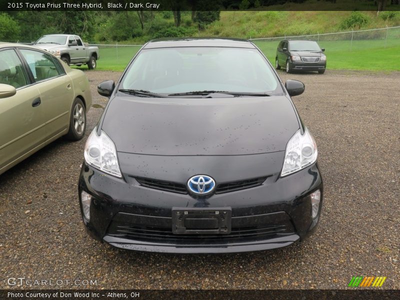 Black / Dark Gray 2015 Toyota Prius Three Hybrid
