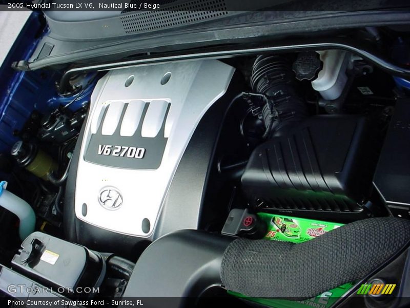 Nautical Blue / Beige 2005 Hyundai Tucson LX V6