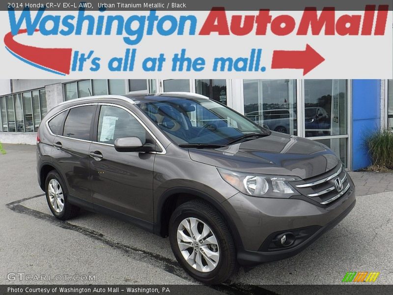Urban Titanium Metallic / Black 2014 Honda CR-V EX-L AWD