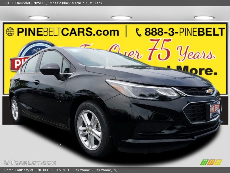 Mosaic Black Metallic / Jet Black 2017 Chevrolet Cruze LT