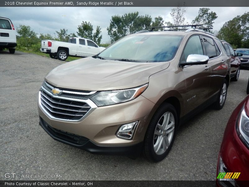Sandy Ridge Metallic / Jet Black 2018 Chevrolet Equinox Premier AWD