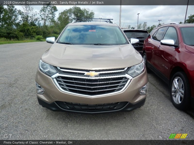 Sandy Ridge Metallic / Jet Black 2018 Chevrolet Equinox Premier AWD