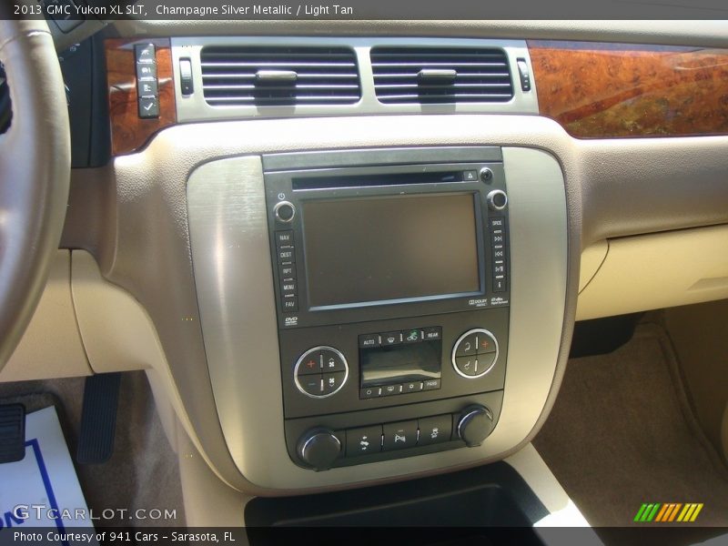 Champagne Silver Metallic / Light Tan 2013 GMC Yukon XL SLT