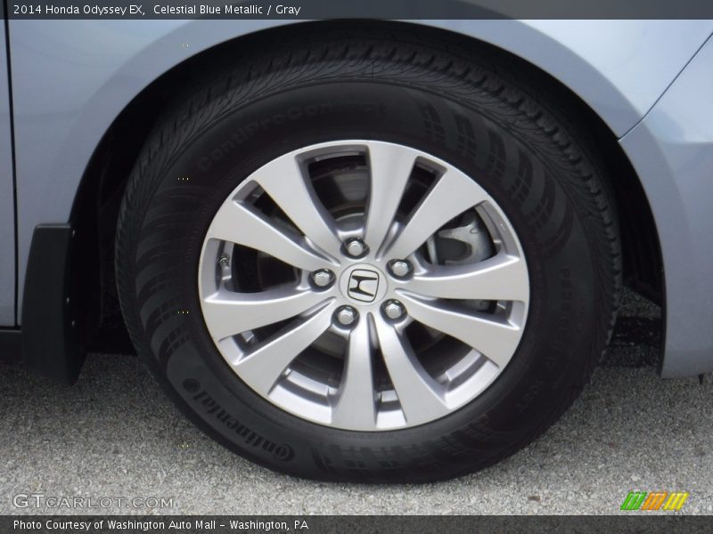 Celestial Blue Metallic / Gray 2014 Honda Odyssey EX