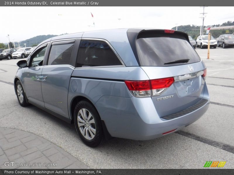 Celestial Blue Metallic / Gray 2014 Honda Odyssey EX