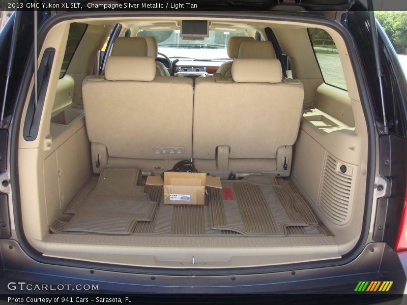 Champagne Silver Metallic / Light Tan 2013 GMC Yukon XL SLT