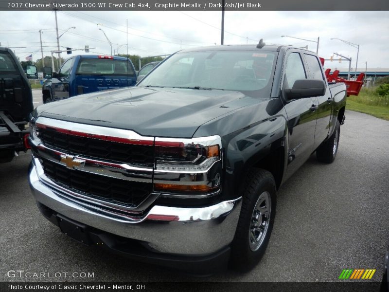 Graphite Metallic / Dark Ash/Jet Black 2017 Chevrolet Silverado 1500 WT Crew Cab 4x4