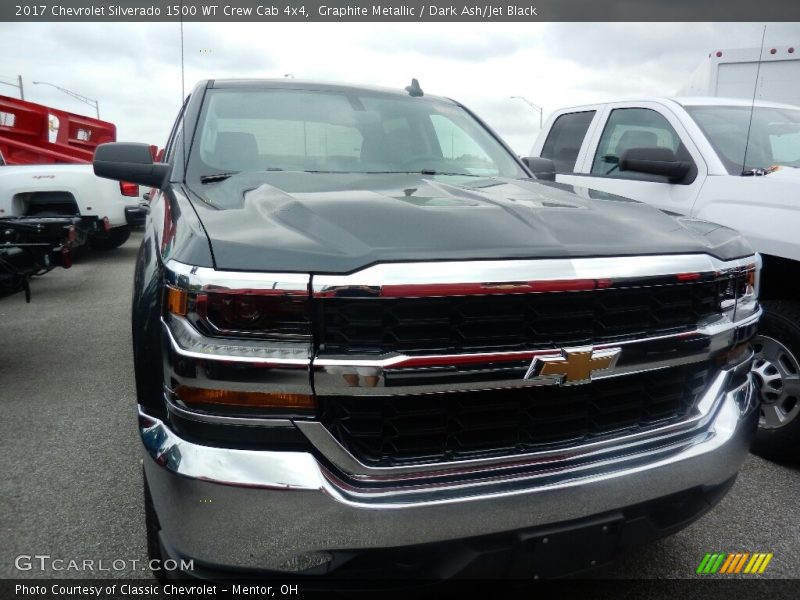 Graphite Metallic / Dark Ash/Jet Black 2017 Chevrolet Silverado 1500 WT Crew Cab 4x4