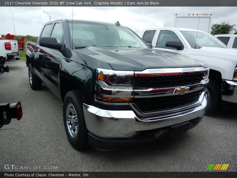 Graphite Metallic / Dark Ash/Jet Black 2017 Chevrolet Silverado 1500 WT Crew Cab 4x4