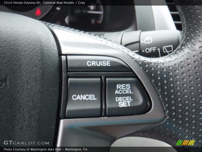 Celestial Blue Metallic / Gray 2014 Honda Odyssey EX