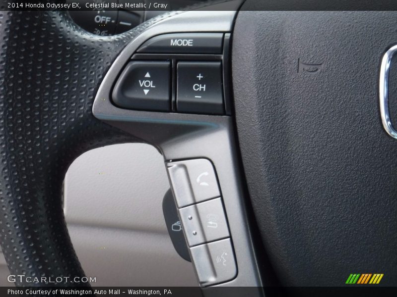 Celestial Blue Metallic / Gray 2014 Honda Odyssey EX