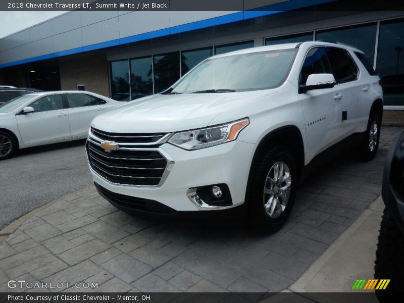 Summit White / Jet Black 2018 Chevrolet Traverse LT