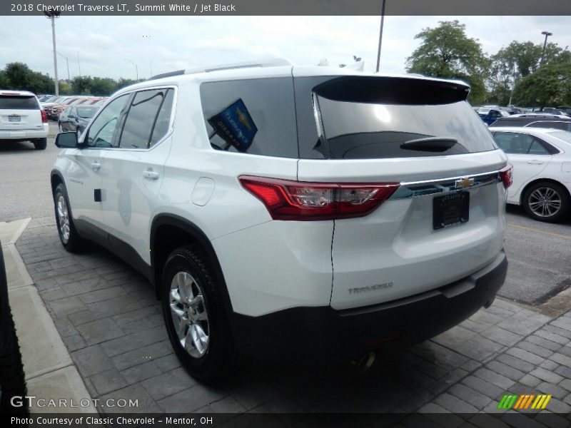Summit White / Jet Black 2018 Chevrolet Traverse LT