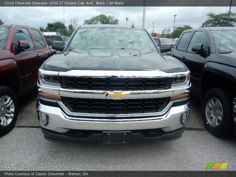 Black / Jet Black 2018 Chevrolet Silverado 1500 LT Double Cab 4x4