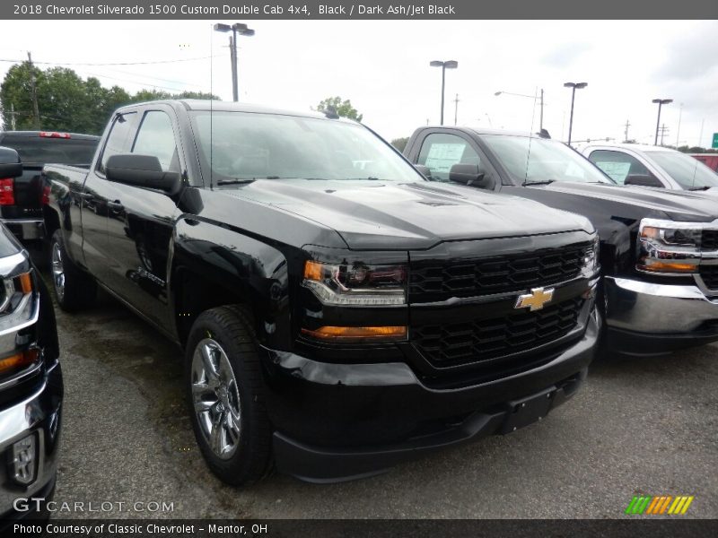 Black / Dark Ash/Jet Black 2018 Chevrolet Silverado 1500 Custom Double Cab 4x4
