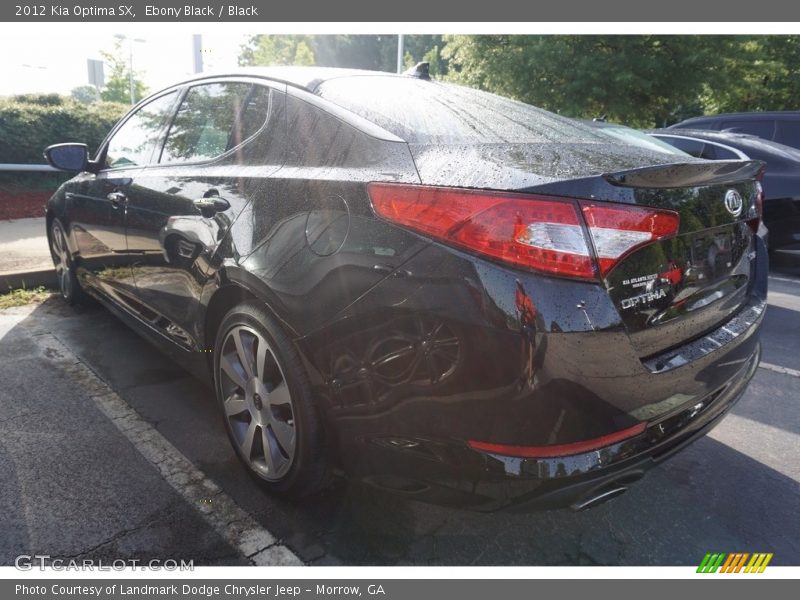 Ebony Black / Black 2012 Kia Optima SX