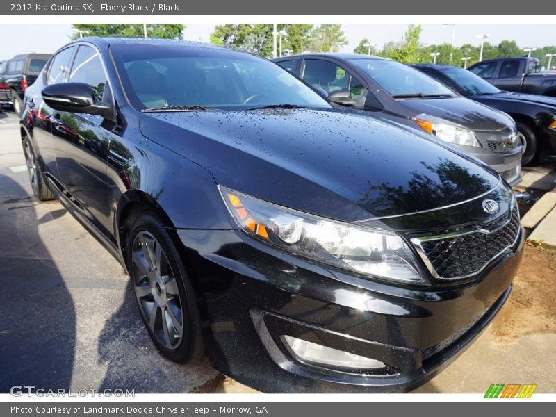 Ebony Black / Black 2012 Kia Optima SX