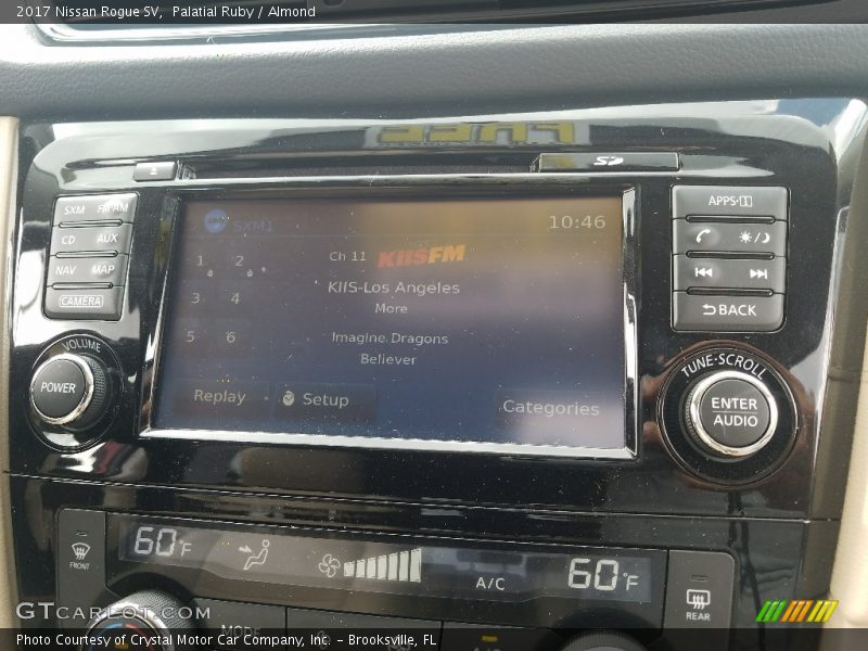 Palatial Ruby / Almond 2017 Nissan Rogue SV