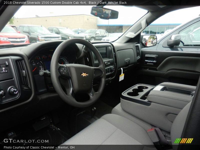 Black / Dark Ash/Jet Black 2018 Chevrolet Silverado 1500 Custom Double Cab 4x4