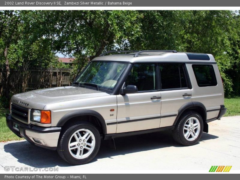 Zambezi Silver Metallic / Bahama Beige 2002 Land Rover Discovery II SE