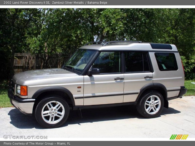 Zambezi Silver Metallic / Bahama Beige 2002 Land Rover Discovery II SE