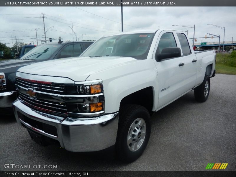 Summit White / Dark Ash/Jet Black 2018 Chevrolet Silverado 2500HD Work Truck Double Cab 4x4