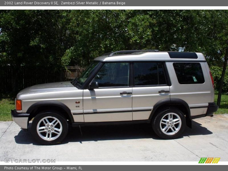 Zambezi Silver Metallic / Bahama Beige 2002 Land Rover Discovery II SE