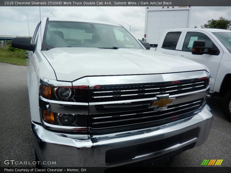 Summit White / Dark Ash/Jet Black 2018 Chevrolet Silverado 2500HD Work Truck Double Cab 4x4