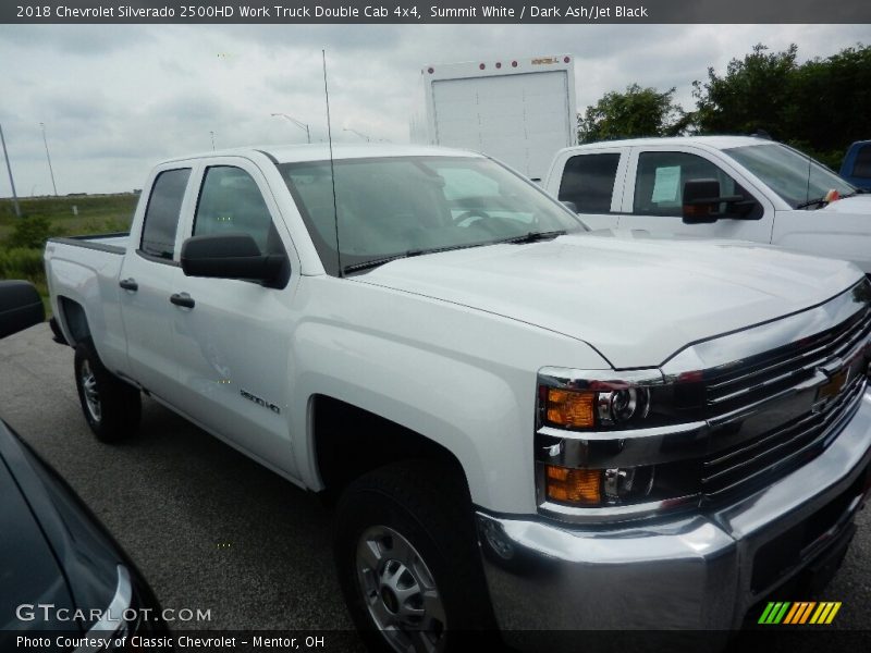 Summit White / Dark Ash/Jet Black 2018 Chevrolet Silverado 2500HD Work Truck Double Cab 4x4