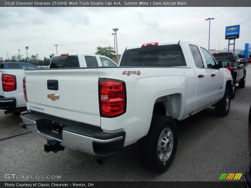 Summit White / Dark Ash/Jet Black 2018 Chevrolet Silverado 2500HD Work Truck Double Cab 4x4