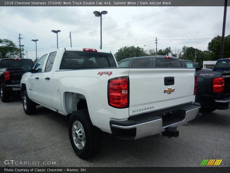 Summit White / Dark Ash/Jet Black 2018 Chevrolet Silverado 2500HD Work Truck Double Cab 4x4