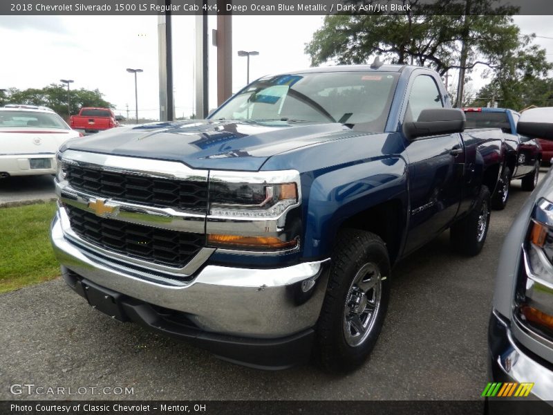 Deep Ocean Blue Metallic / Dark Ash/Jet Black 2018 Chevrolet Silverado 1500 LS Regular Cab 4x4